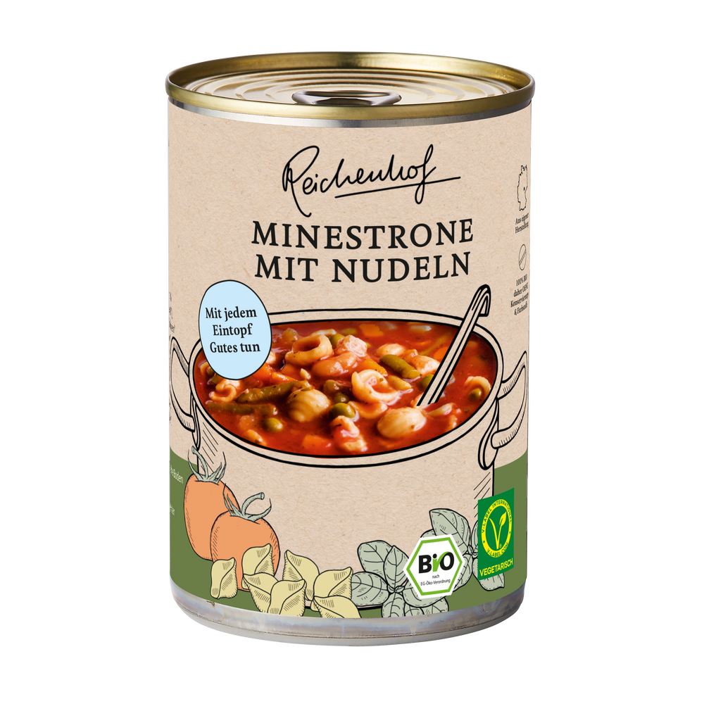 Bio Minestrone mit Nudeln